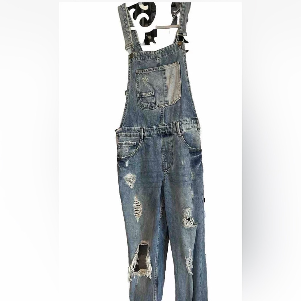 Women's Zara Trafaluc Denim Overalls Size XS - Picture 2 of 4